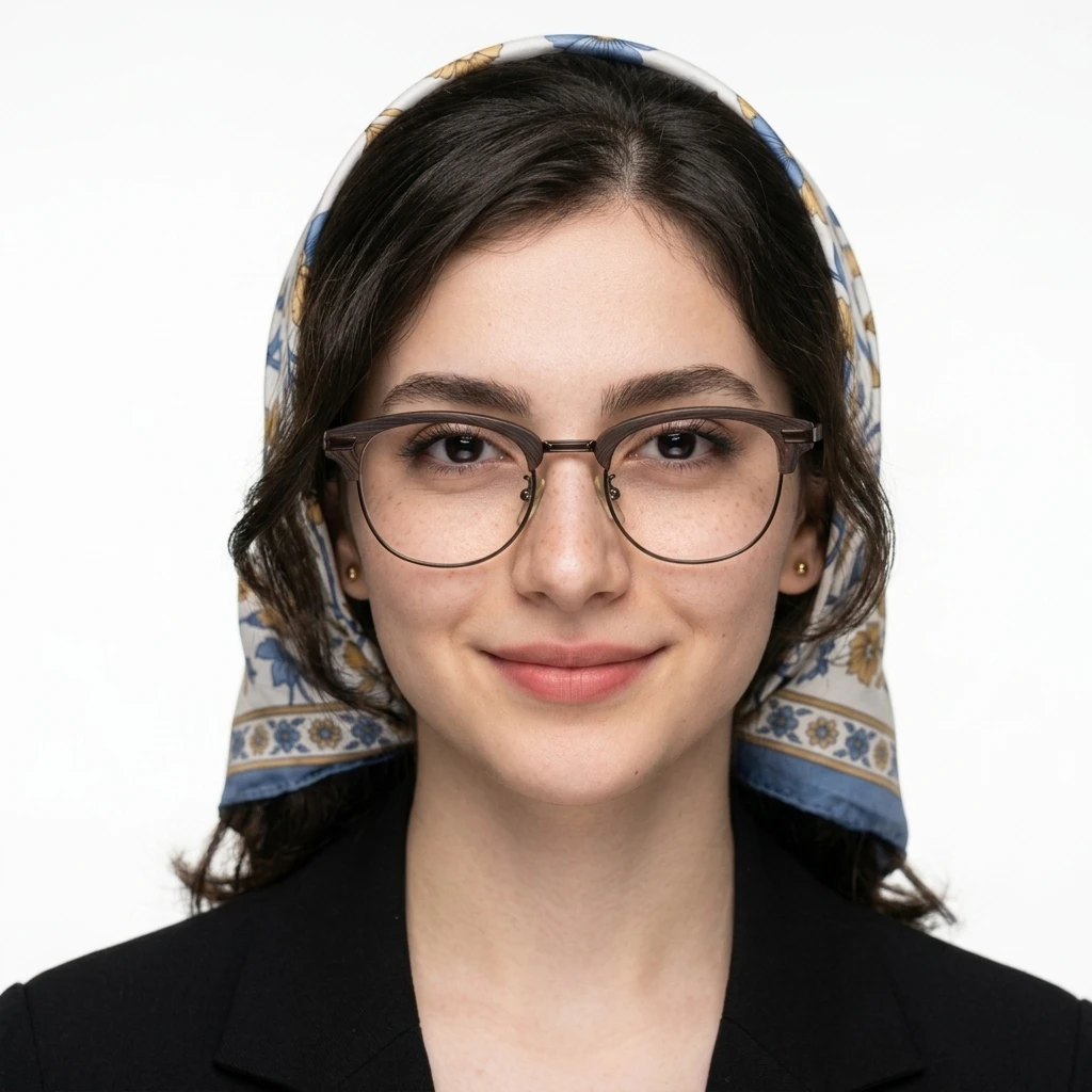 عکس نمای از بالا عینک طبی مردانه-زنانه برند aipo کد ۱۶۱۰ رنگ brown