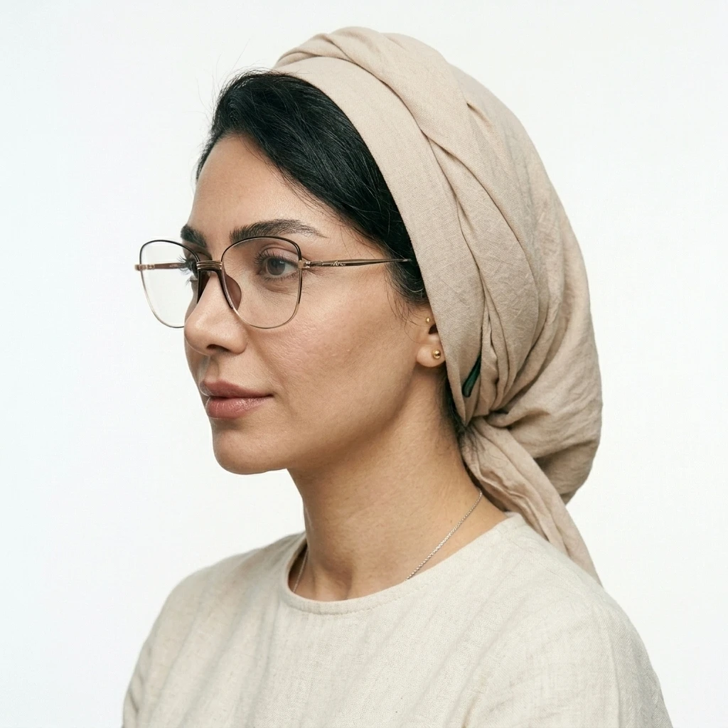 پرو آنلاین عینک طبی زنانه Lacoste کد 209 جنس فلزی رنگ gold__brown روی صورت