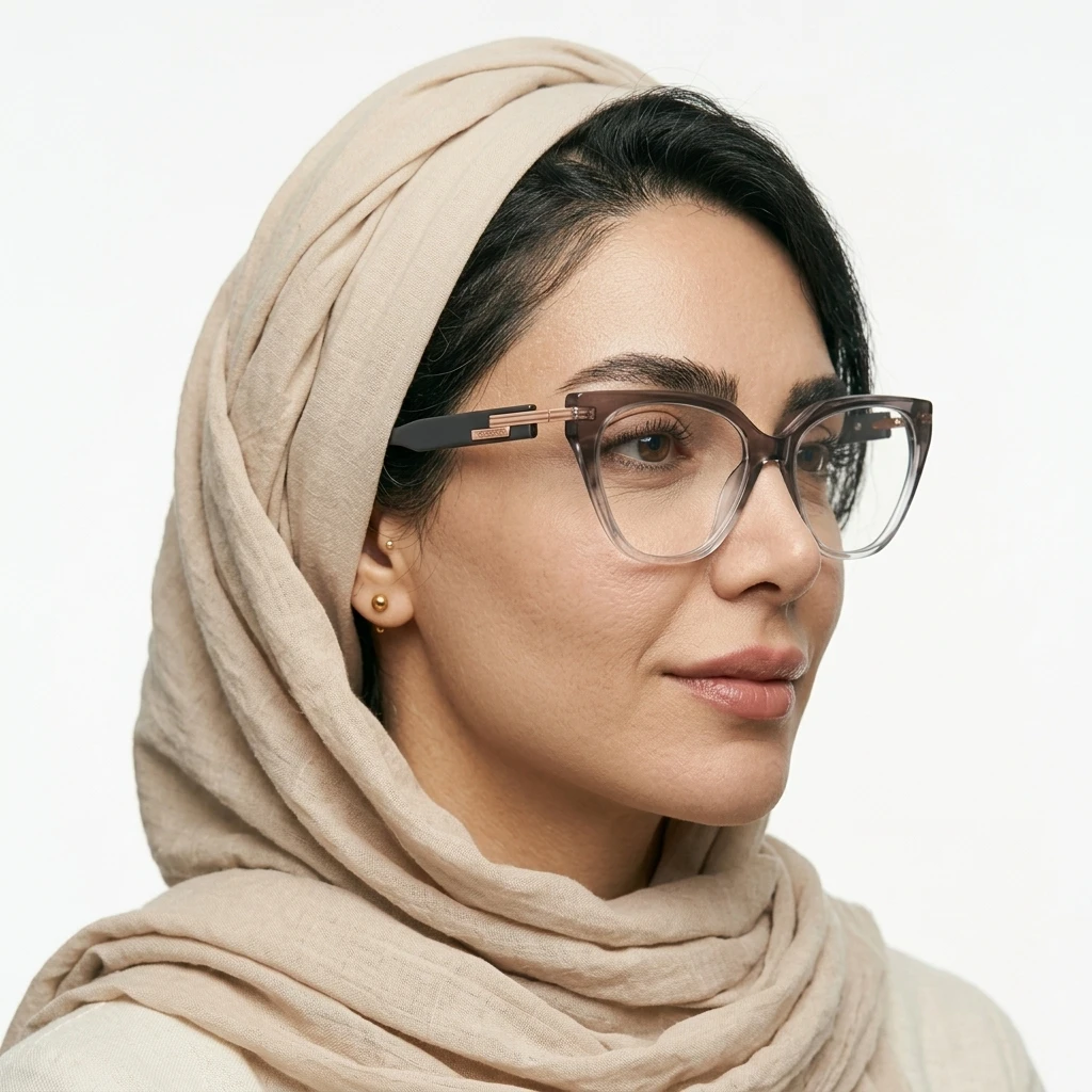 عکس بقیه موارد عینک طبی زنانه کائوچو ای برند DIAMOND رنگ brown:قهوه‌ای دودی سایه‌روشن کریستالی
