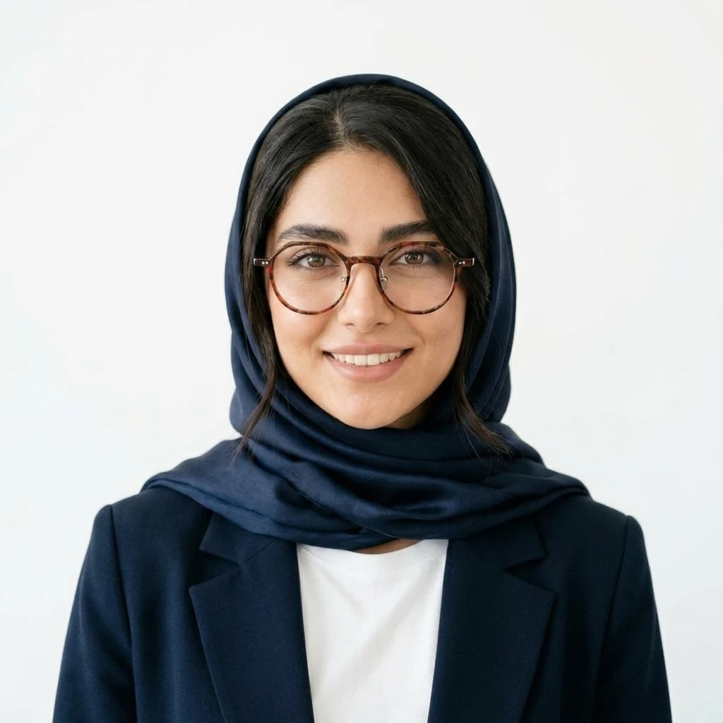 پرو آنلاین عینک طبی چندضلعی برندELLA زنانه جنس کائوچو رنگ پاییزی روی صورت