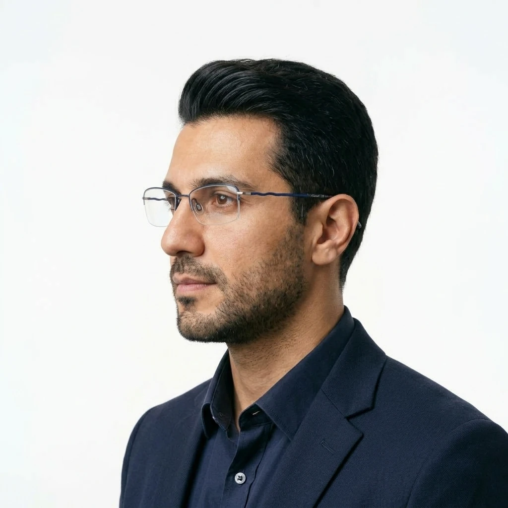 عکس نمای دسته عینک طبی تیتانیومی برندCHARMANT رنگ navy:سرمه‌ای مات تیتانیومی