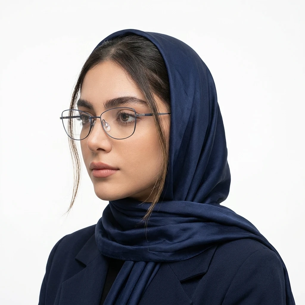 عکس بقیه موارد عینک طبی زنانه تیتانیومی برندCHARMANT رنگ silver:نقره‌ای - آبی,blue