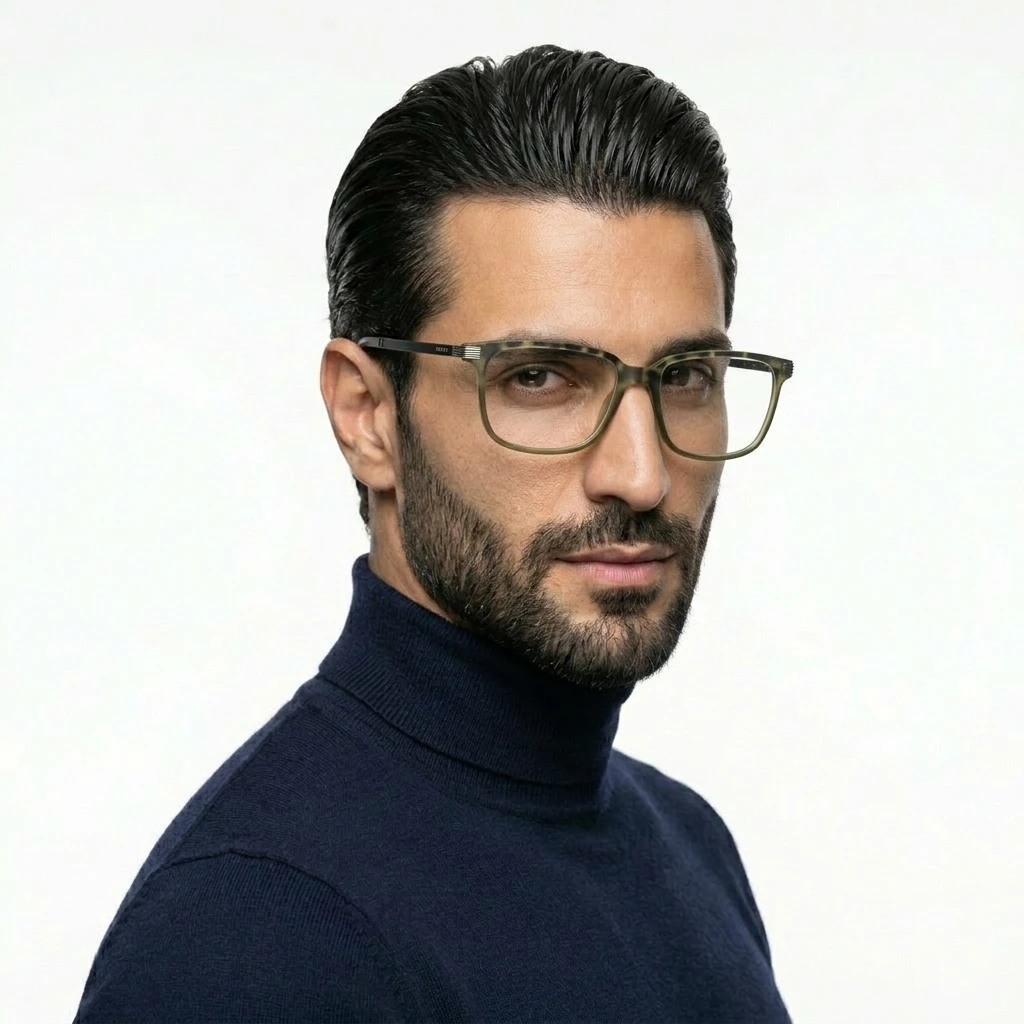 عکس بقیه موارد عینک طبی کائوچویی برندESPRIT رنگ black,green:پلنگی مات سبز زیتونی